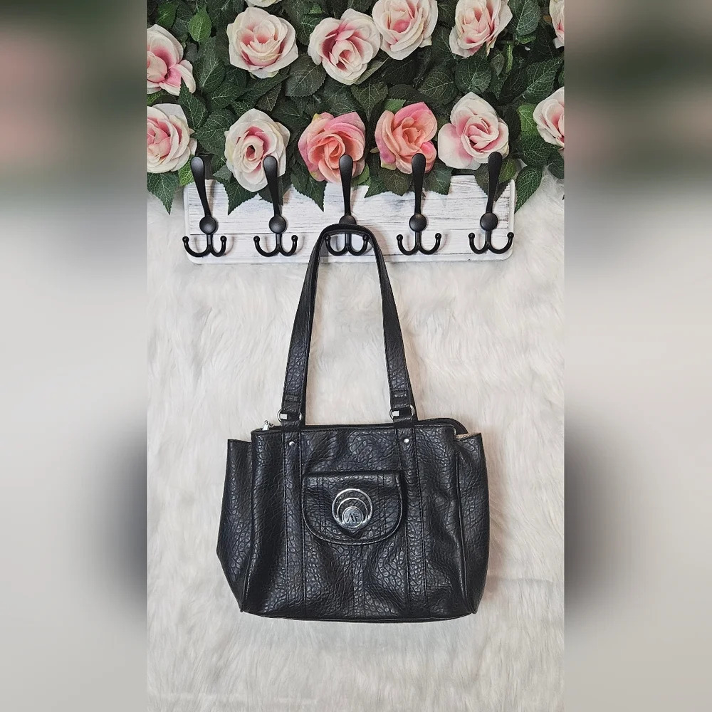 AMF Classic Black Satchel Tote Bag - Picture 2 of 8